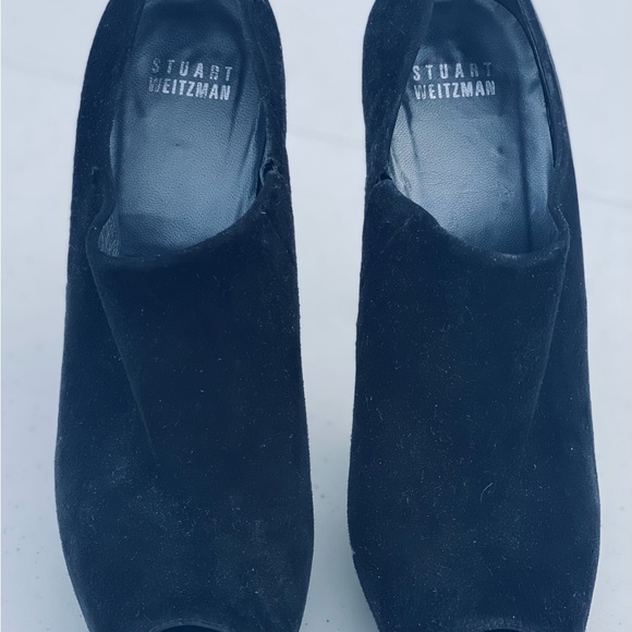 Stuart Weitzman Suede Platform Peep Toes! - Picture 2 of 3